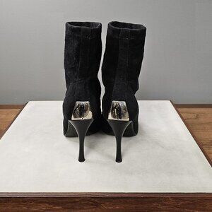 Vintage Stuart Weitzman Pull On Sock Suede Boots